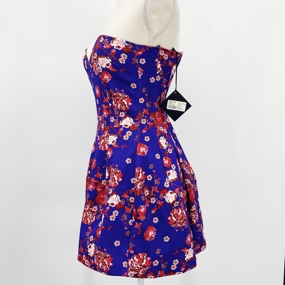 Boulee Ivy Strapless Corset Dress Rose Print - Picture 8 of 14